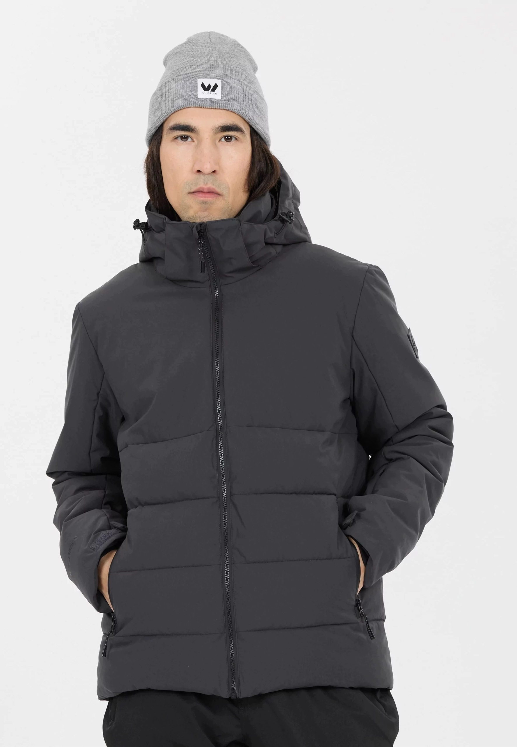 Kurtka narciarska męska Whistler Lakeland W-pro 10000 Czarny 3XL