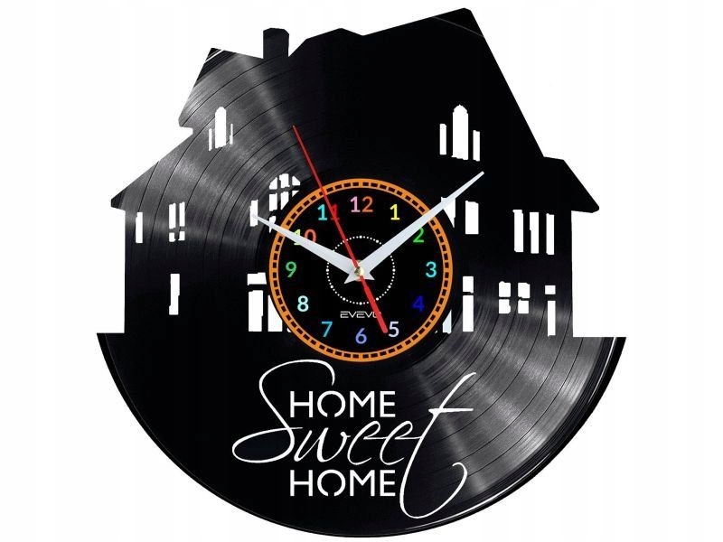 Home Sweet Home Nápad na Dárek Nástěnná Dekorace z vinylové desky