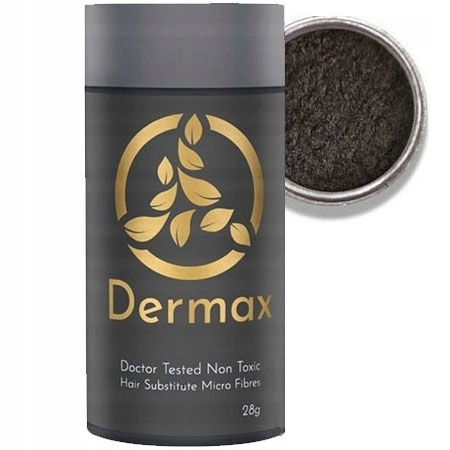 Dermax 28 g – Kosmetika na zahušťování vlasů Mikrovlákna Barva Hnědá