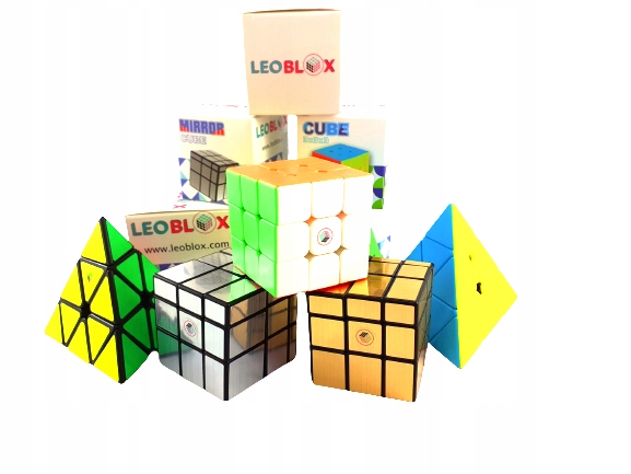 ORYGINALNA zestaw PROFESJONALNA KOSTKA 3x3 MIRROR logiczna trudna LEOBLOX Materiał plastik