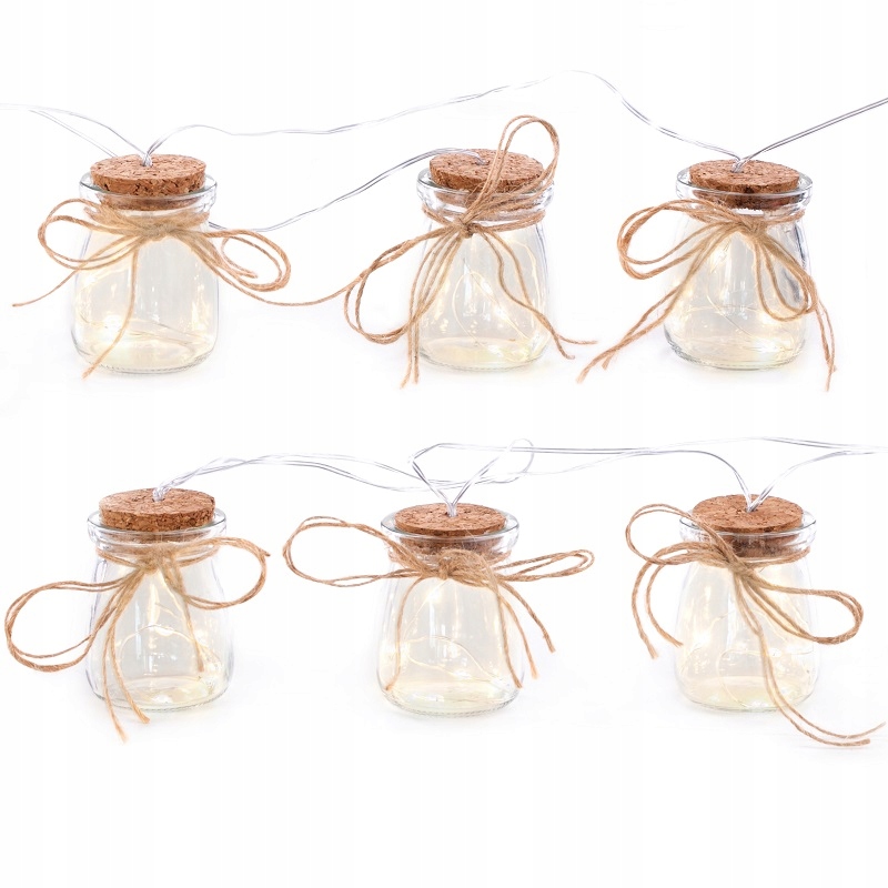 

Lampki dekoracyjne światełka na choinkę słoiczki