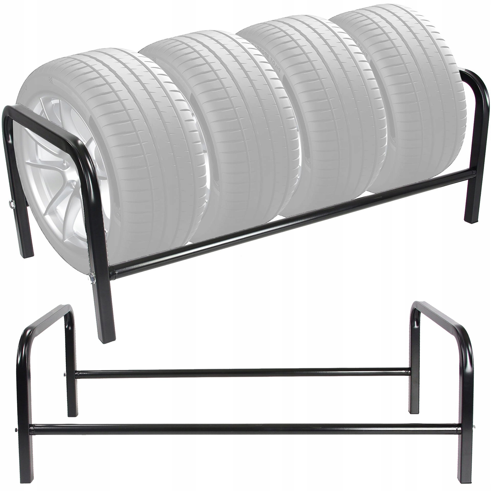 STOJAK NA OPONY KOŁA FELGI REGAŁ DO 4 OPON KÓŁ