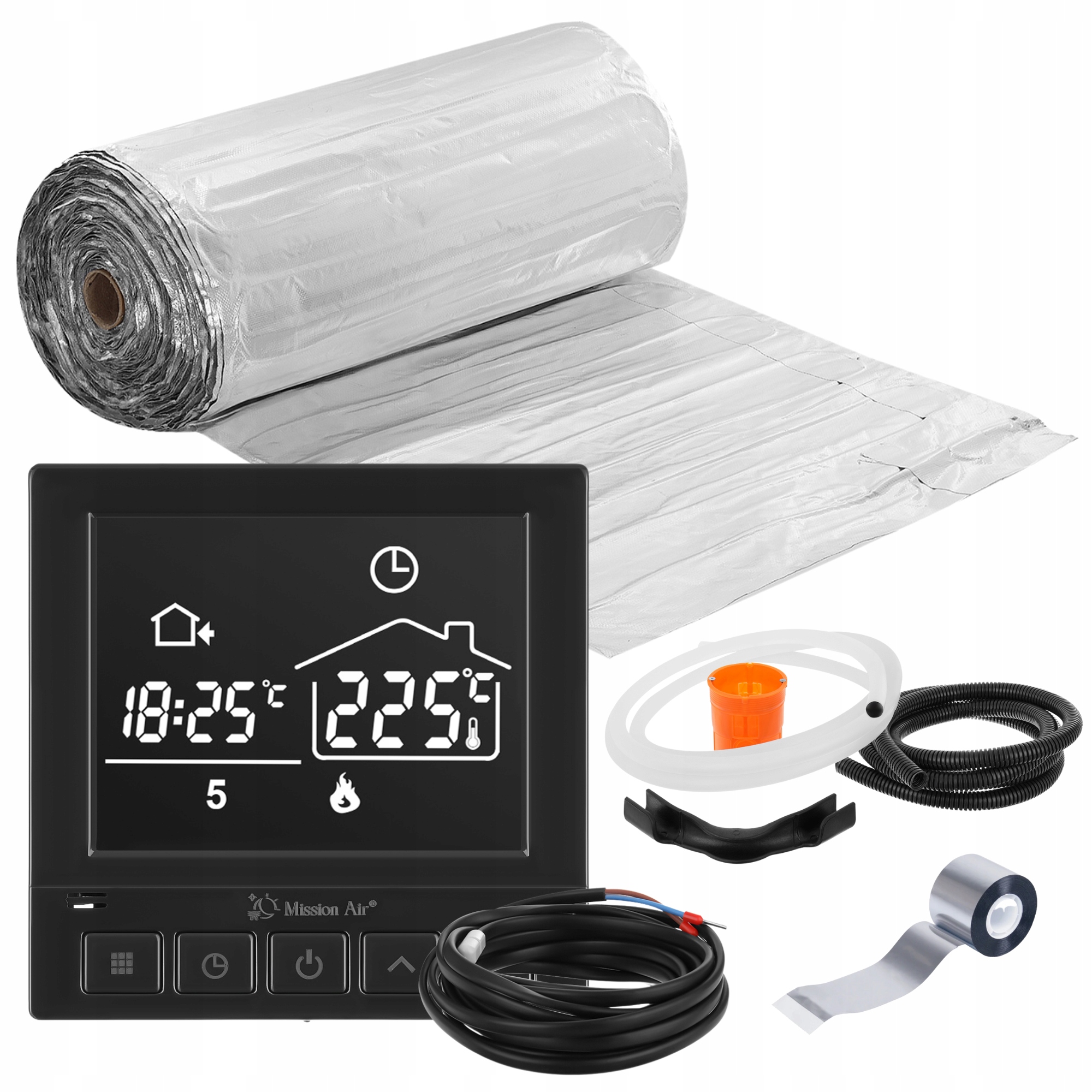 ZESTAW MATA GRZEWCZA grzejna Mission Air pod panele MAL-160W/m² 9m²