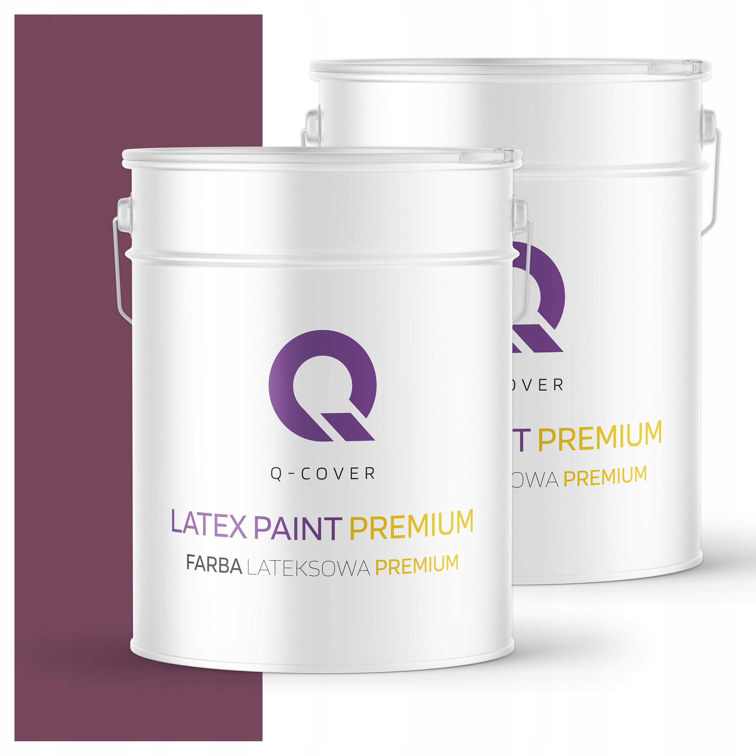 Farba odolná voči škvrnám Umývateľná na steny stropov 10L Hlboká matná Bordová H2809