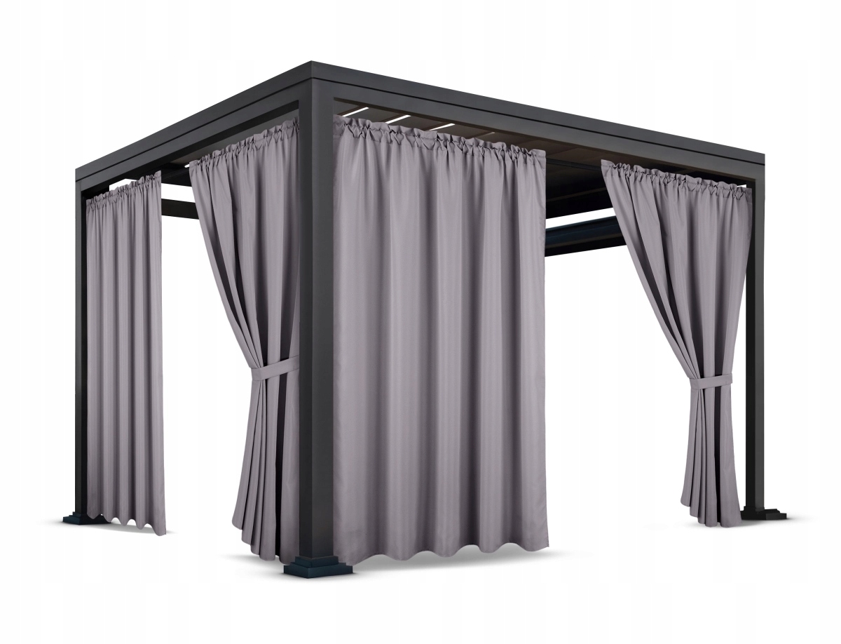 ZASŁONY NA TARAS 155x220 ZASŁONA OGRODOWA OGRODOWE Z TUNELEM WODOODPORNE