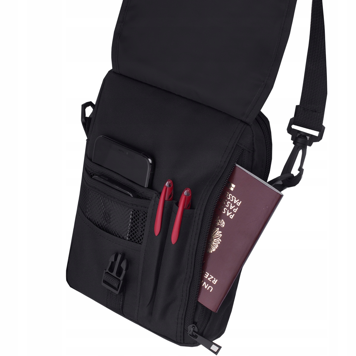 KOCHMANSKI torba męska na ramię listonoszka z codury wodoodporna mała Model K-SM-WBC-2105-black