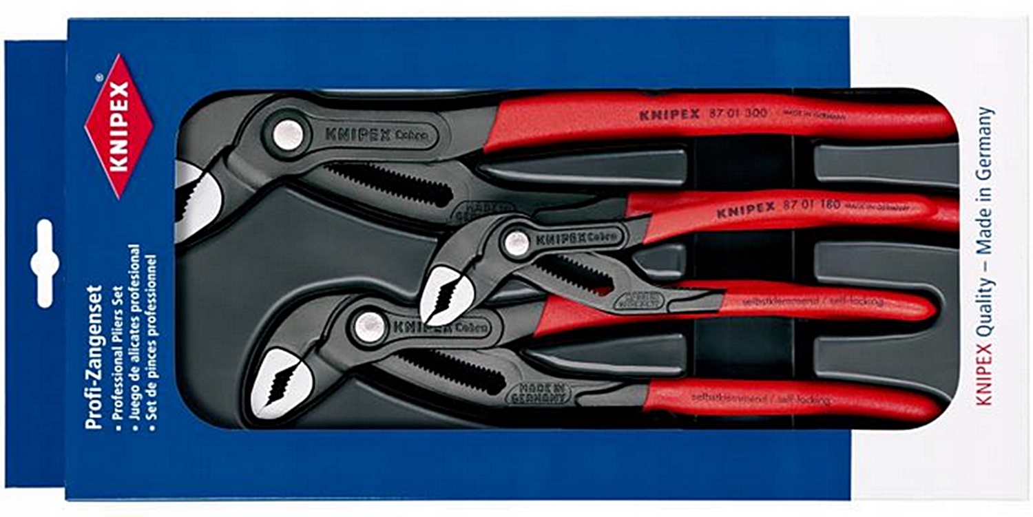 Nastavitelné kleště Cobra 002009V02 3ks komplet 00 20 09 V02 Knipex