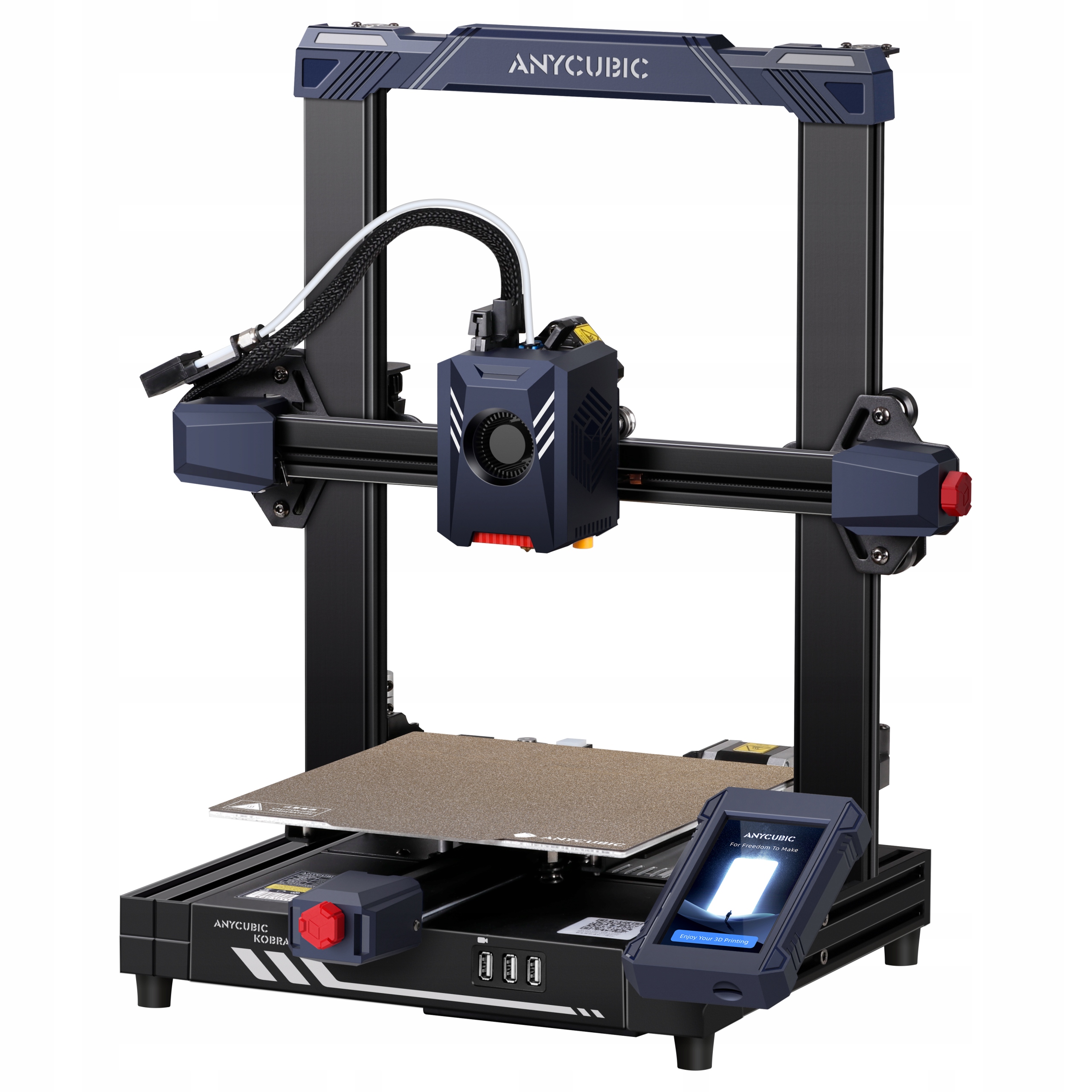 Anycubic Kobra 2 Pro Drukarka 3D Fdm Precyzyjna 500mm/s 260C Aplikacja WiFi