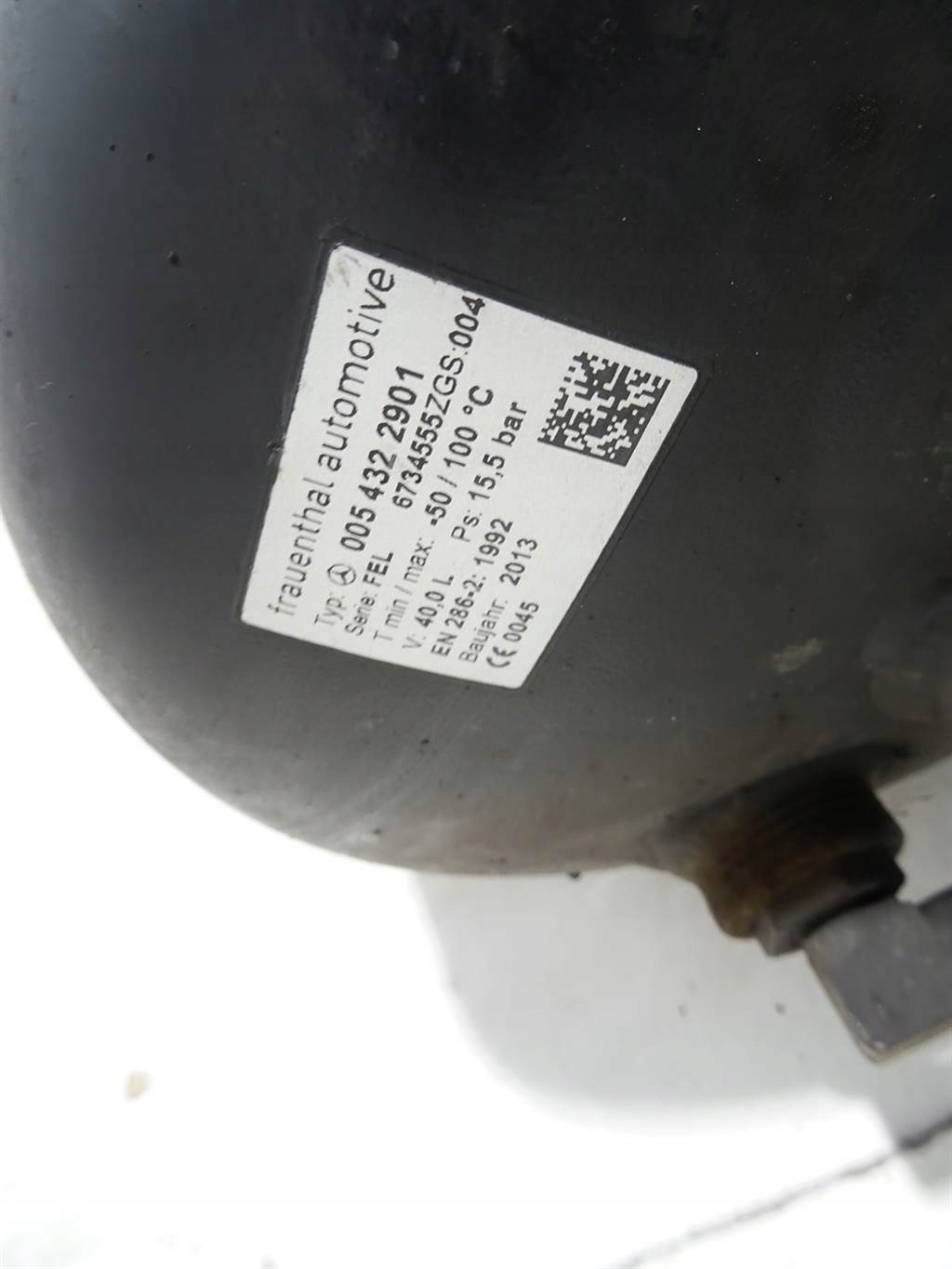 ZBIORNIK BUTLA POWIETRZA 40L Mercedes Benz ACTROS Part number A0054322901