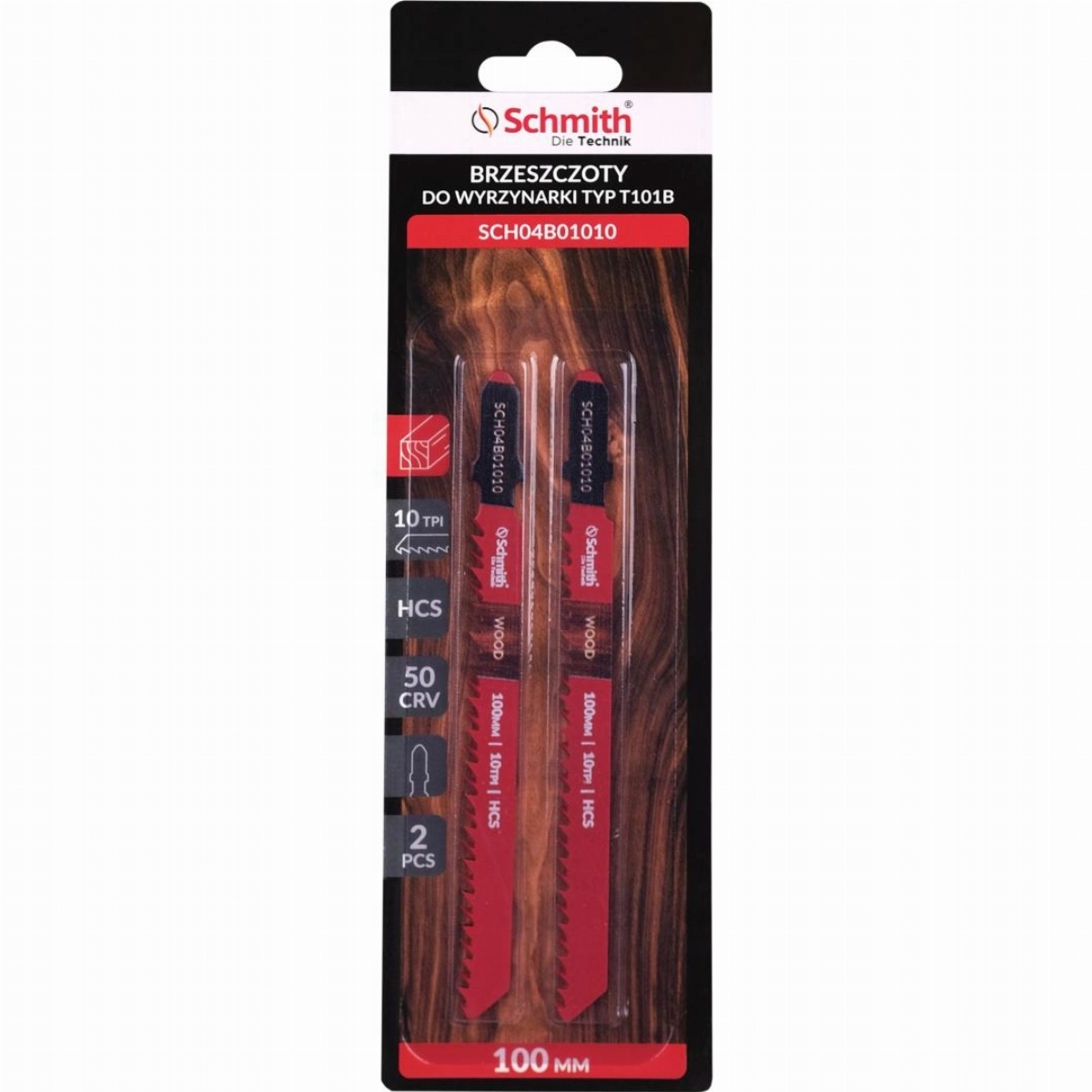 Brzeszczoty do wyrzynarki HCS 50CRV 100mm 10TPI 2s