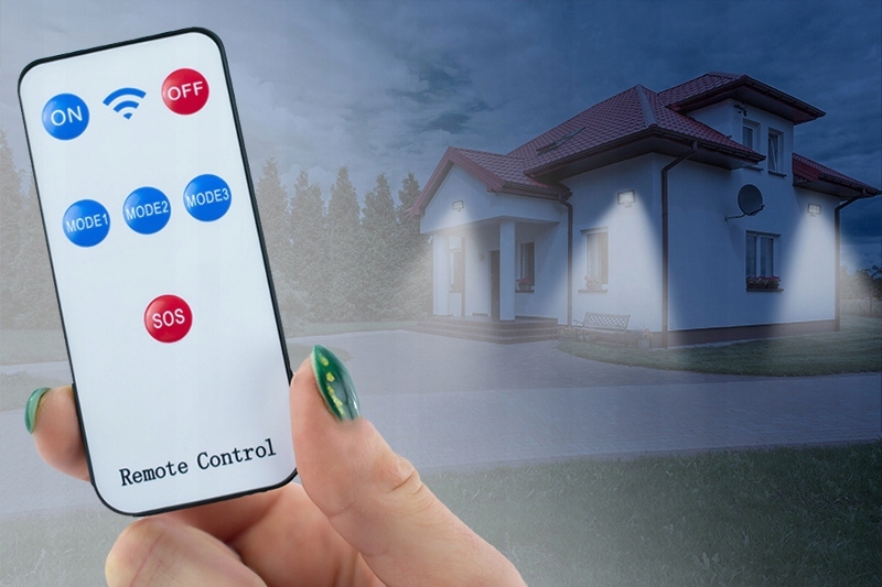 HALOGEN NAŚWIETLACZ LED OSOBNYM PANELEM SŁONECZNYM LAMPA CZUJNIK RUCHU IP65 Moc lampy 10 W