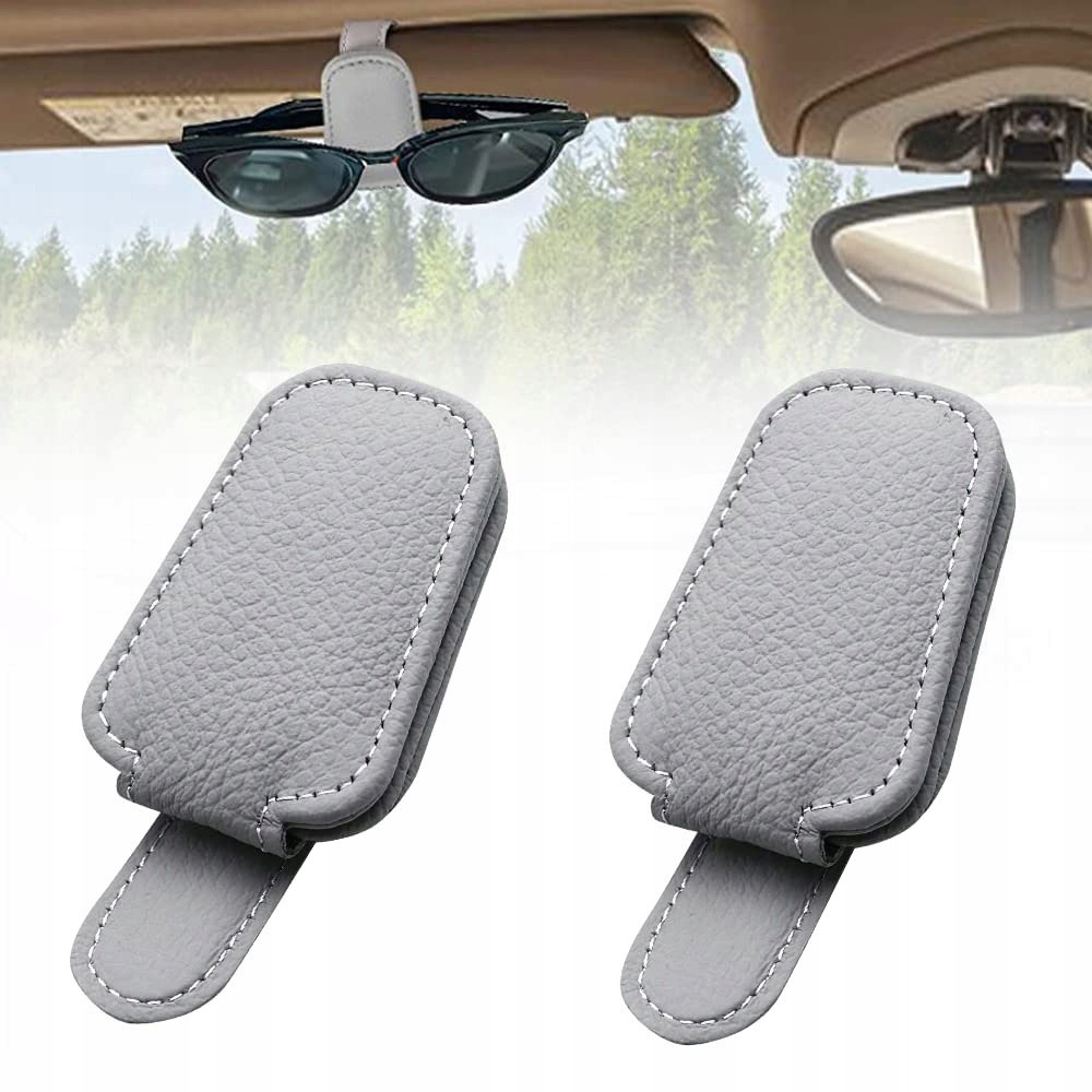 2SZT Magnetyczny Uchwyt Okulary Samochód Zacisk Osołona Uniwersalny