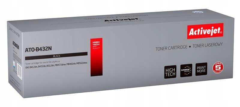 TONER ACTIVEJET ATO-B432N CZARNY (ZAMIENNIK OKI 45807106) 7000 stron
