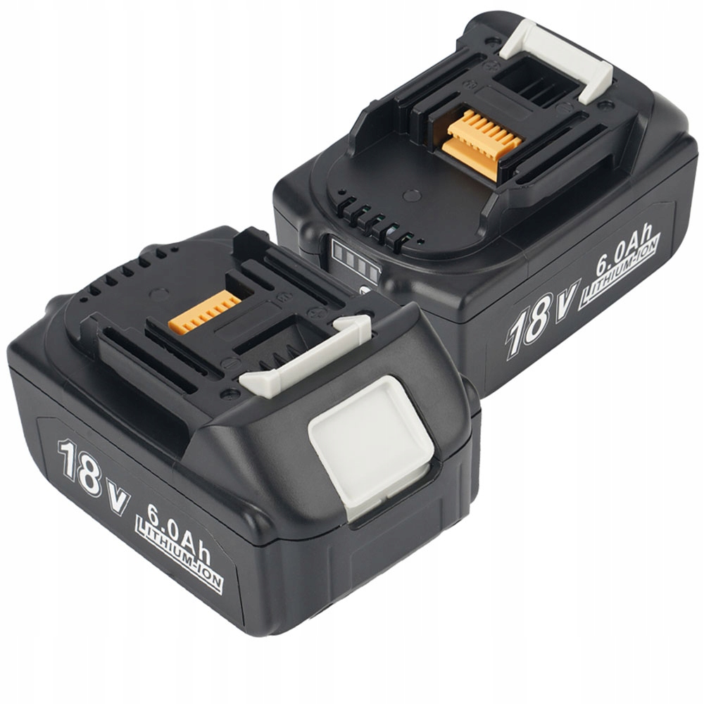 2x Nová Akumulátor 6.0 Ah Baterie pro elektronářadí Nabíječky Led indikátor