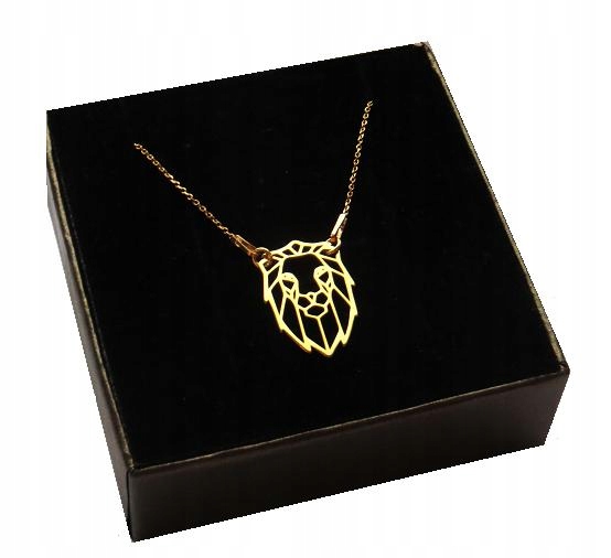 

Złoty łańcuszek Król Lew Origami srebro 925