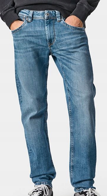 Pepe Jeans spodnie PM206318WR94 niebieskie 38/34