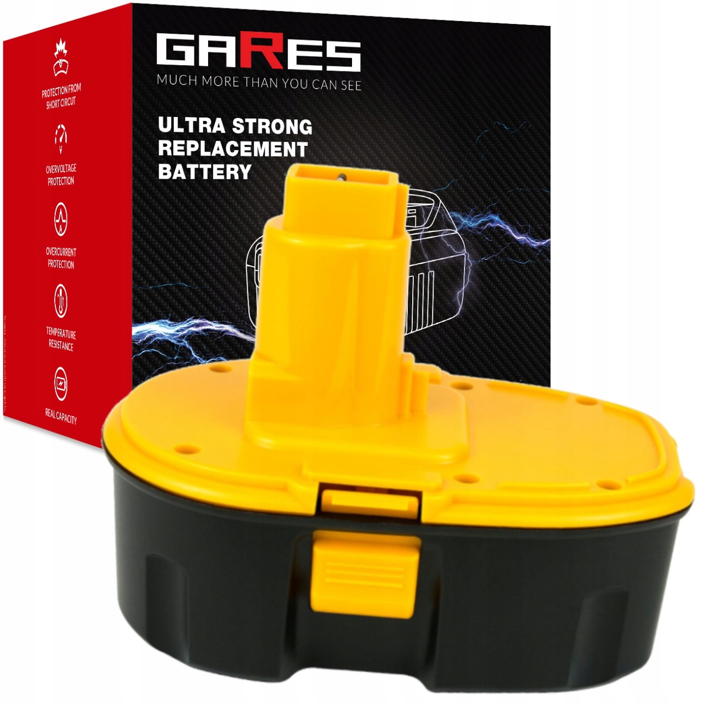 Akumulátor pro Dewalt DC759 DCD925B2 DW059B DC759KA 18V 3Ah