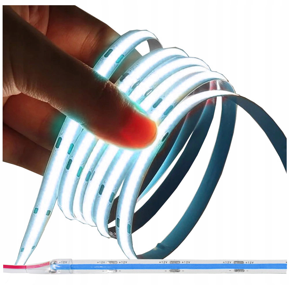 

Taśma Led Neon Cob 12V Niebieska 1m Homogeniczna