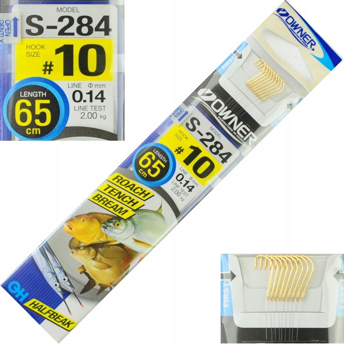r.10 Haczyki z przyponem wiązane Owner Sode S284