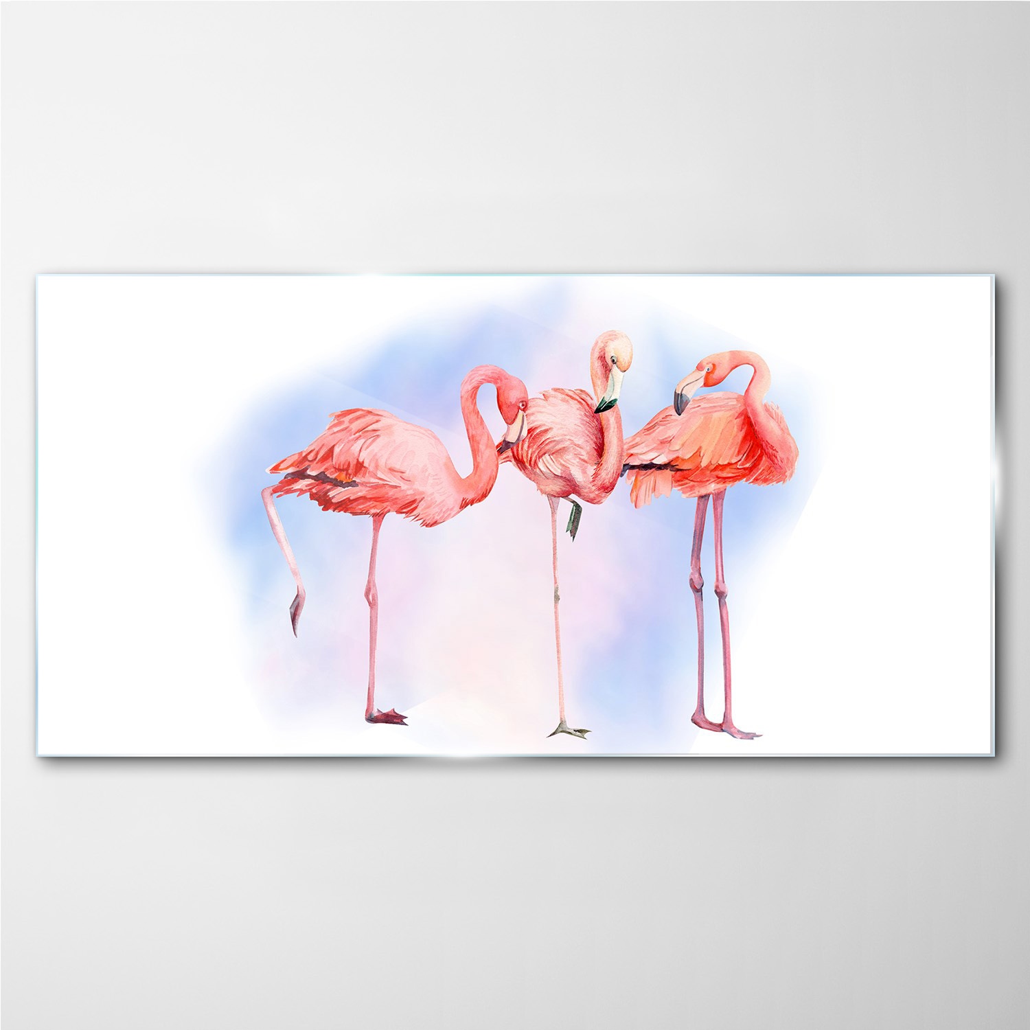 

Foto obraz szklany Zwierzęta ptaki flamingi 140x70