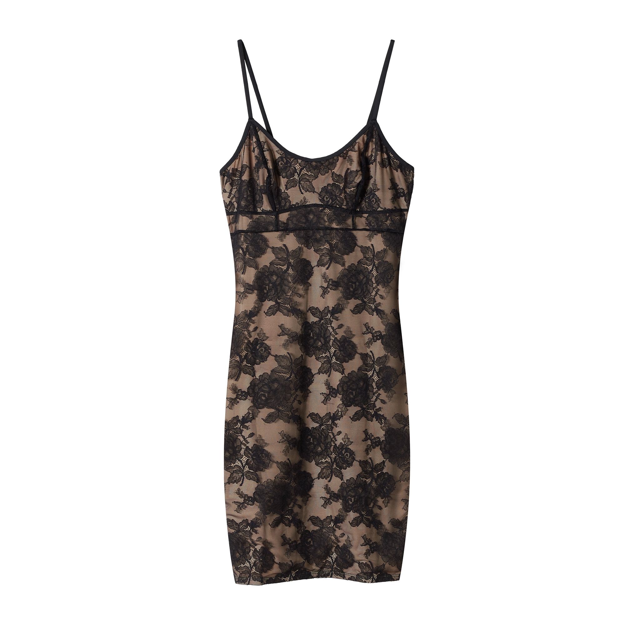 Krajková košile noční na ramínka Noirdress Esotiq černá M