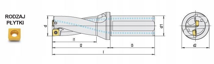 Wiertło składane fi 18,5 ATUM 18,5xD3 SP.. 060204 AKKO Marka Akko
