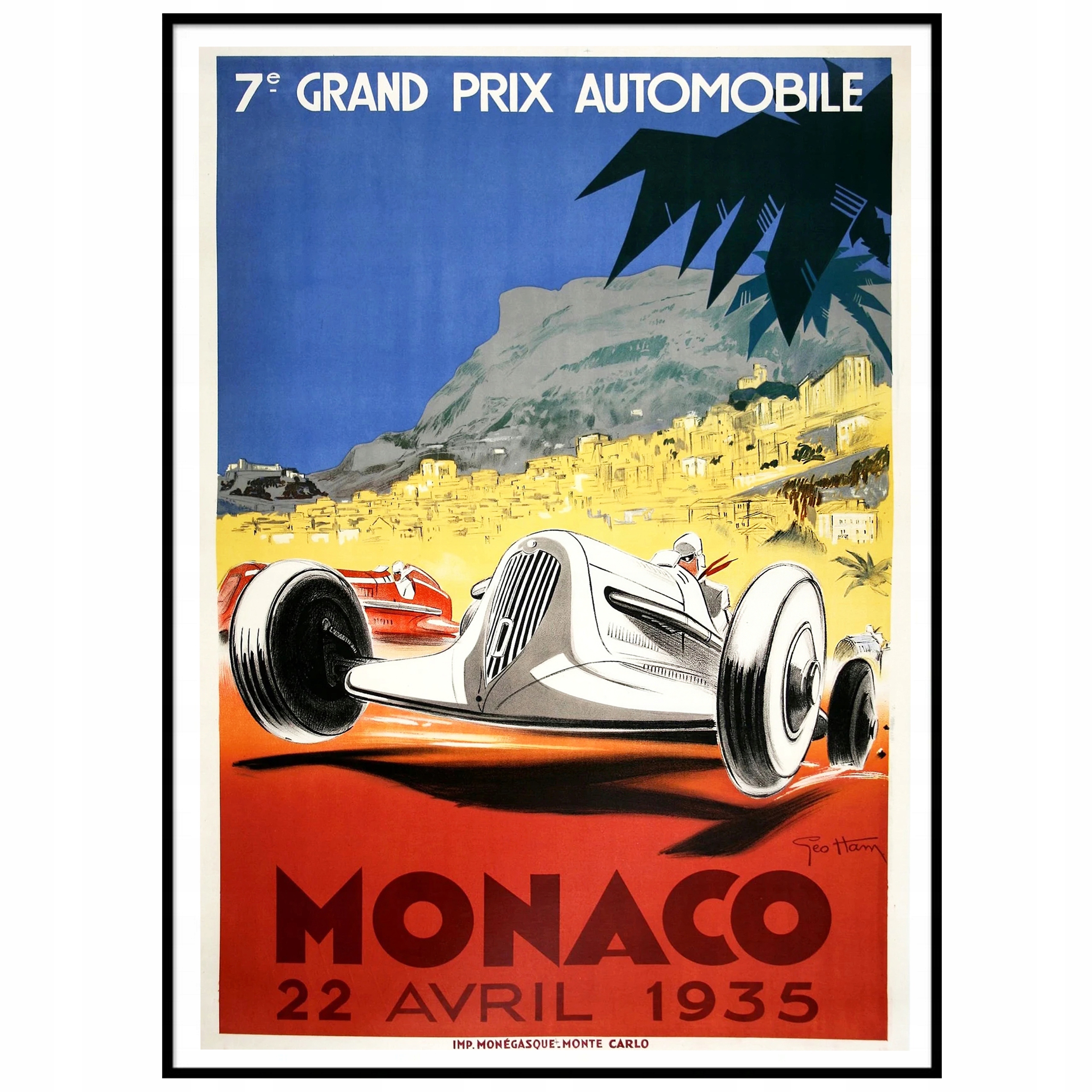 

Plakat samochód wyścigowy 35 Formuła 1 Retro 50x70