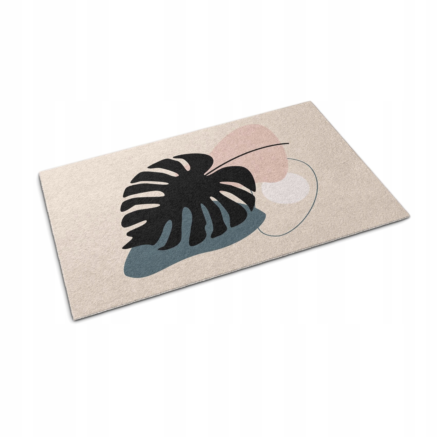 Moderná rohožka na topánky s potlačou Monstera 90x60
