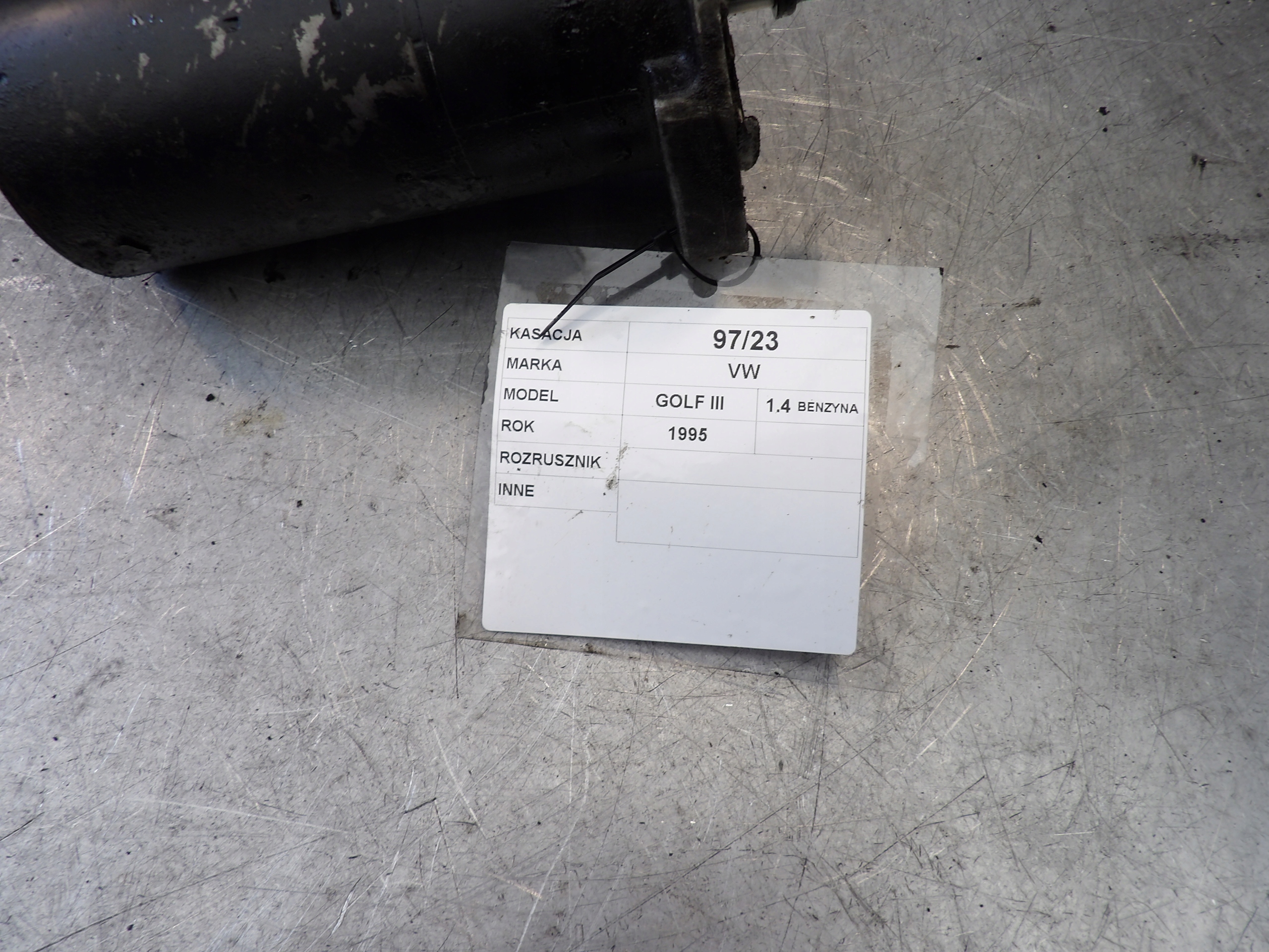 starter VW Golf III 1,4B 1005821631