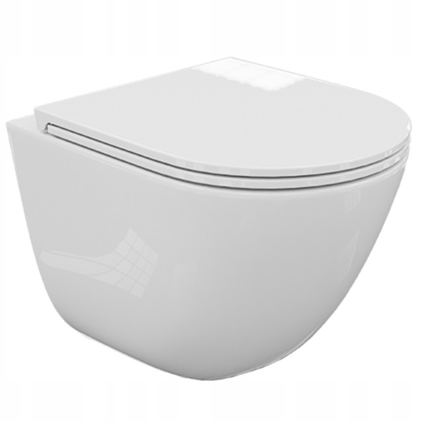 Závěsná vířivá Wc mísa s vestavěným sifonem Lavita Monobowl 3.0 s deskou