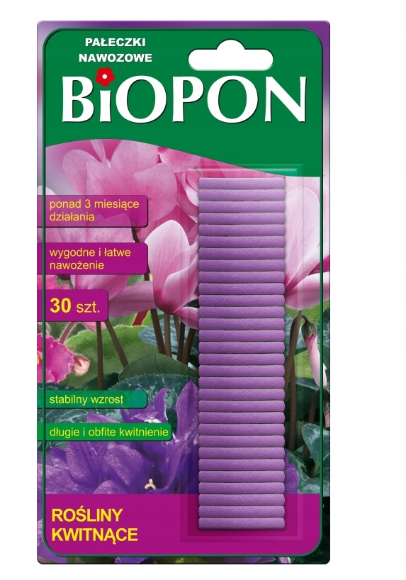 

Pałeczki nawozowe Biopon do roślin kwitnących