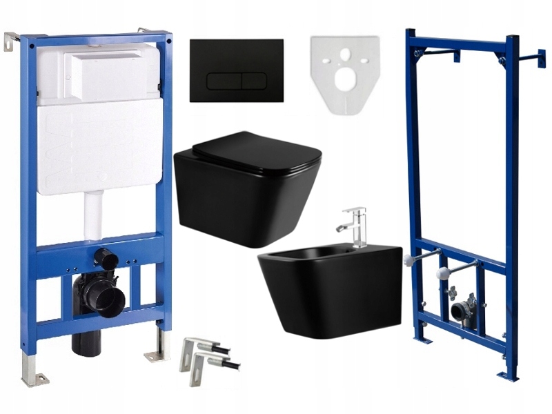 

Mexen Teo Stelaż Miska Wc Czarna Deska Bidet