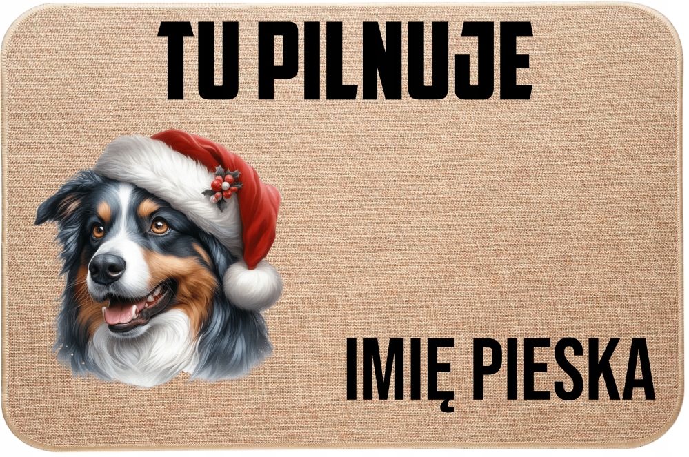 Lněná Vstupní Stěračka Tu Hlídá Jméno ovčáka