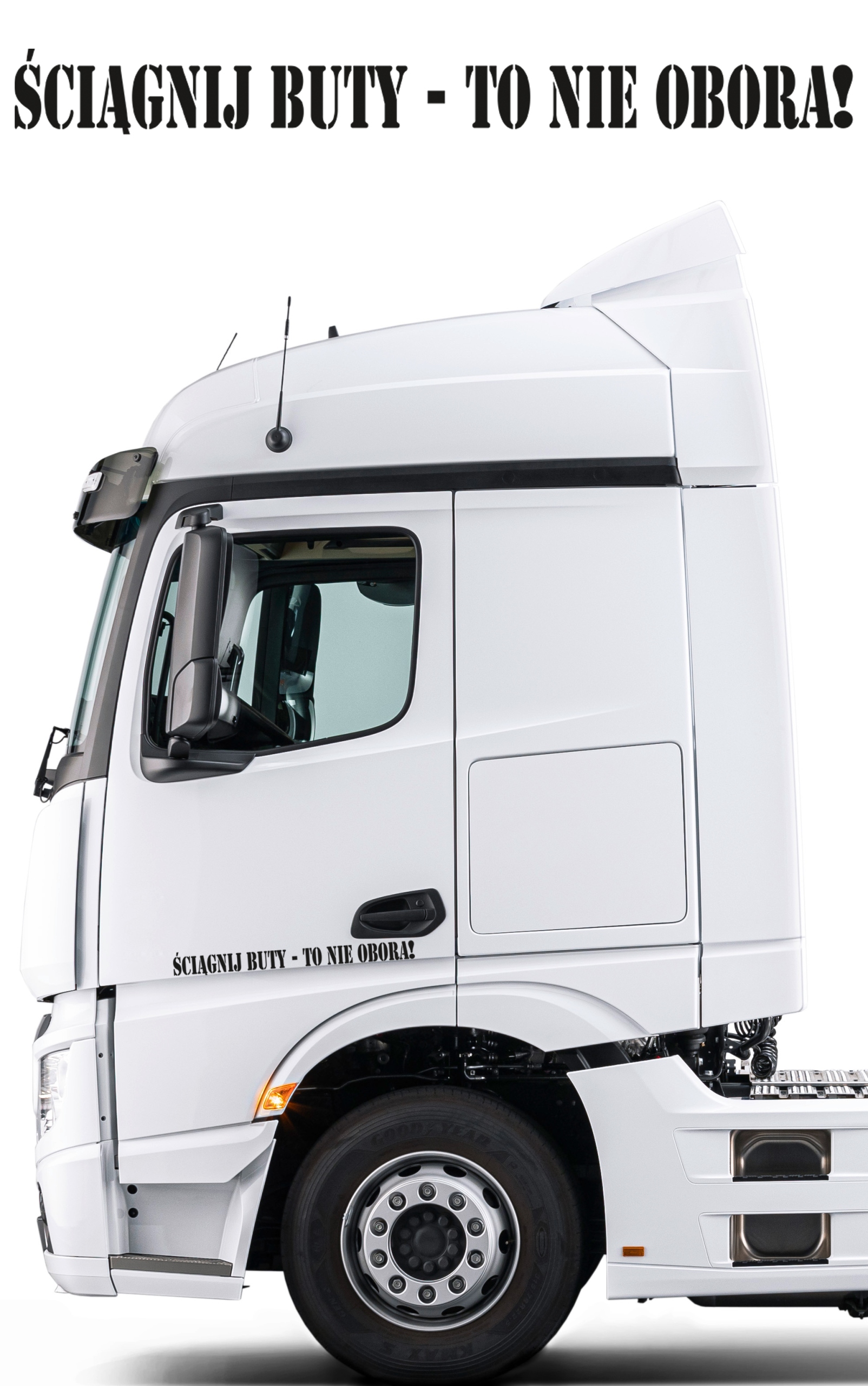 

2x Naklejka na Tir Ściągnij Buty-to Nie Obora 4x35