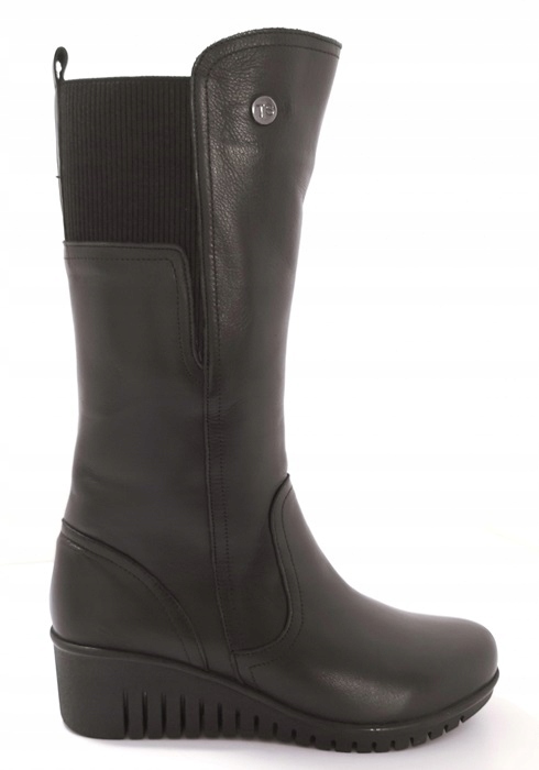 Kožené kozačky na platformě Sokolski Z23-212 r38