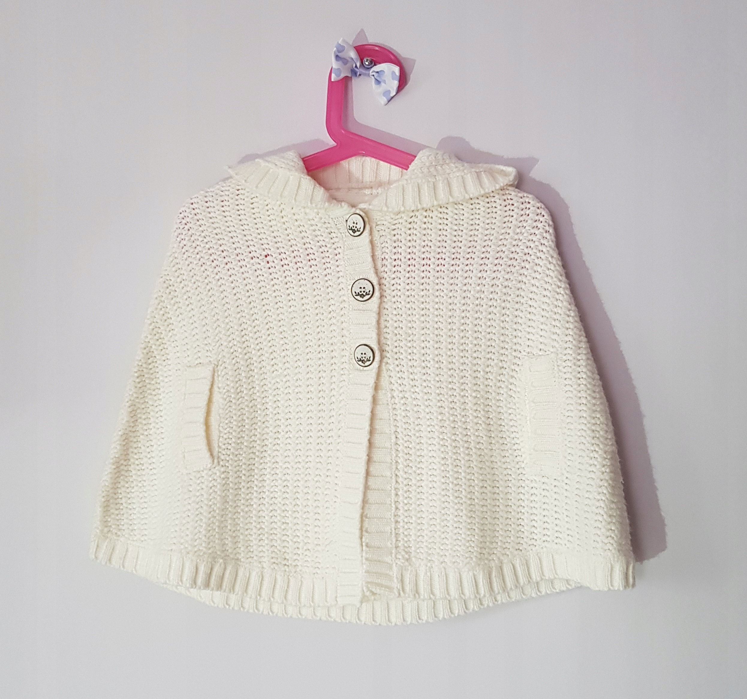 TU Cudna cieplutka pelerynka 86 92 J.NOWA