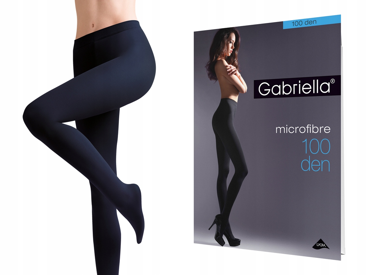Rajstopy Gabriella Microfibre 100 den NAVY 2