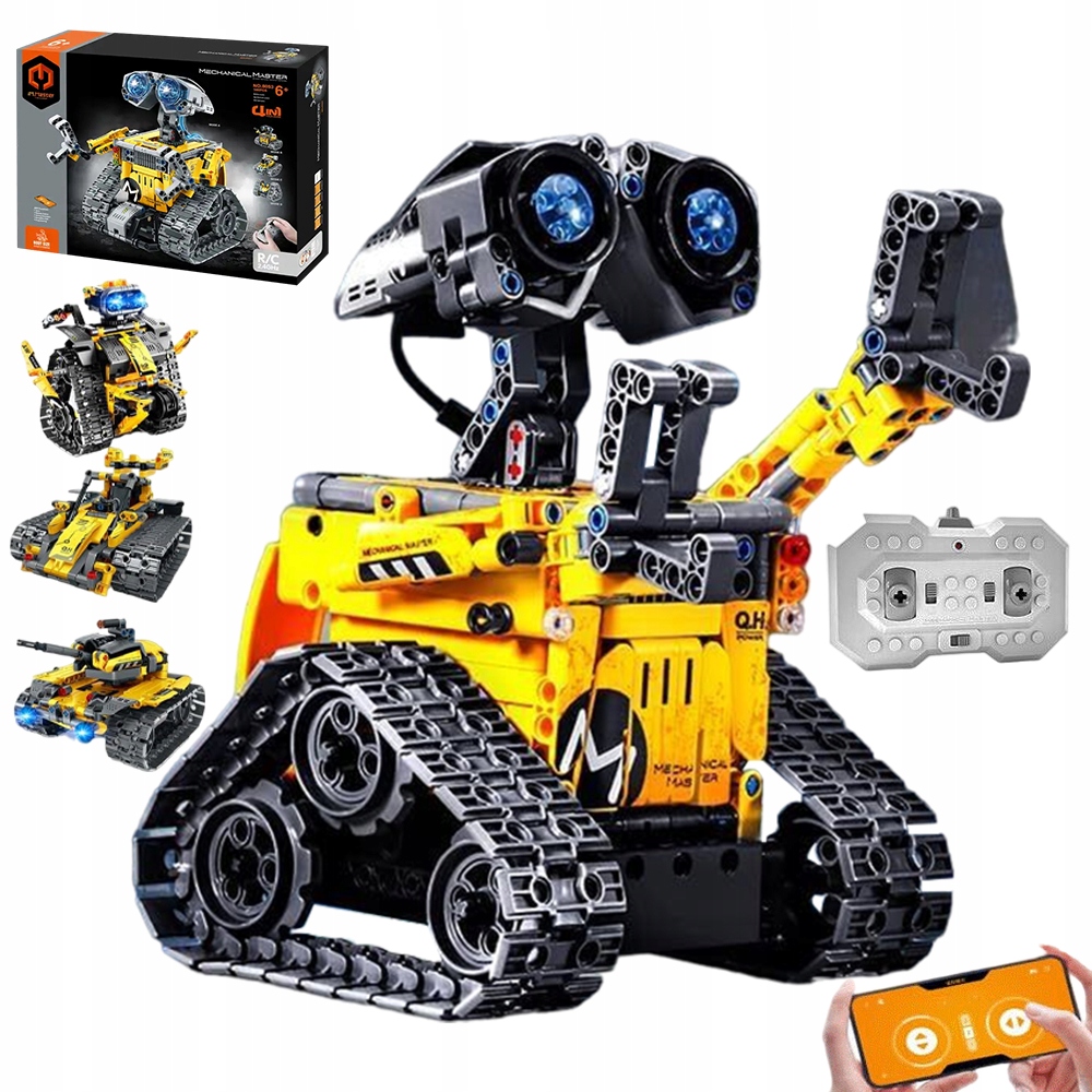 Zabawki Robotyczne 4 W 1 Z Kontrolem App I Rc Do 20M Luminescencią