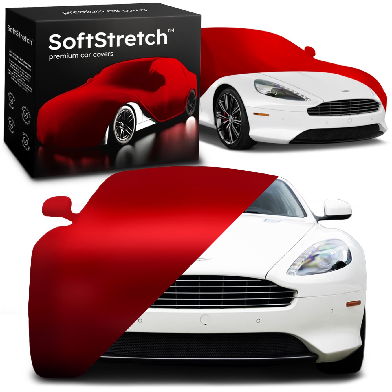Kryt do auta SoftStretch pro Aston Martin DB9 červený