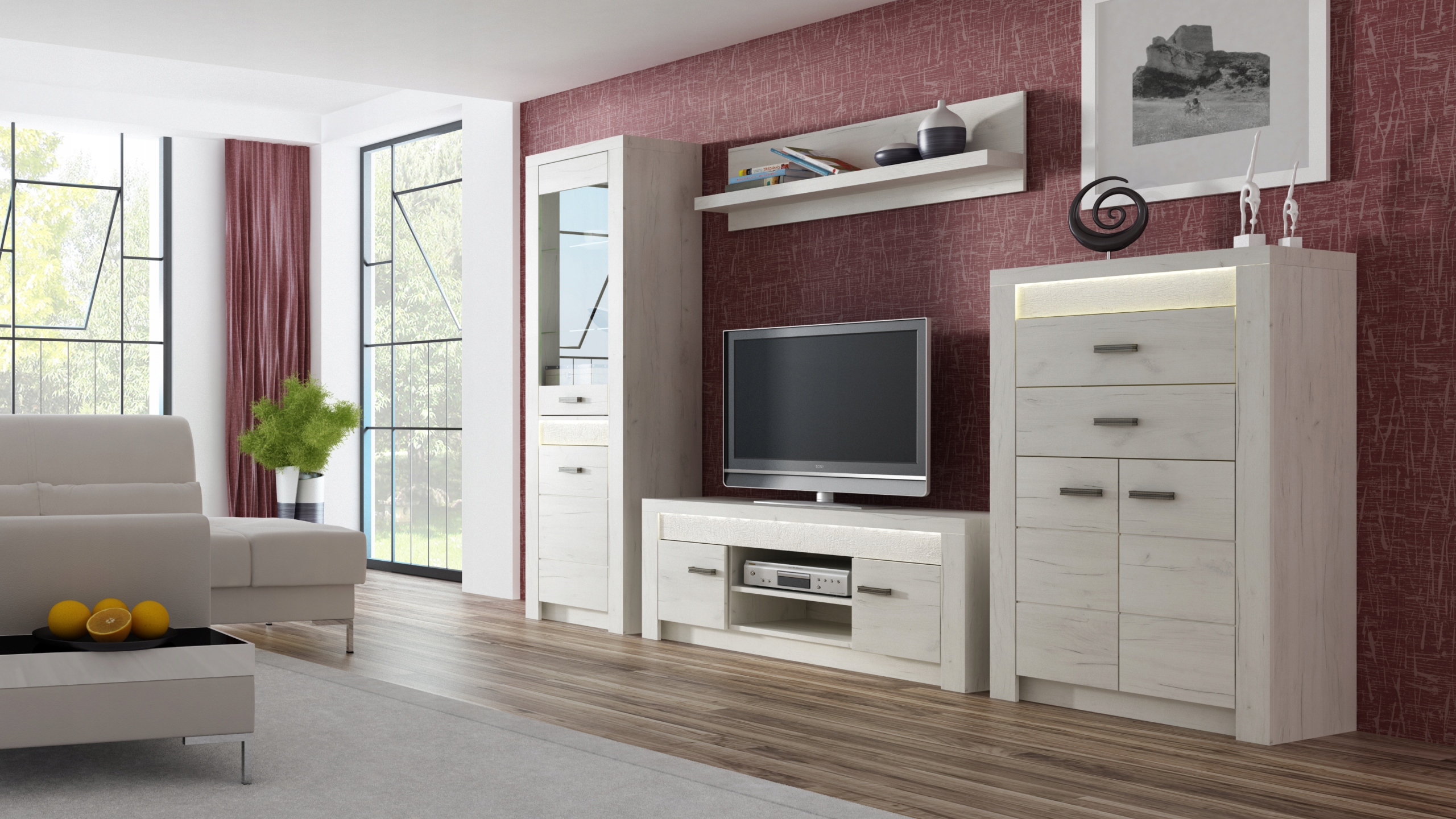 Komoda INDIANAPOLIS I7-3 KOLORY Liczba szuflad 4