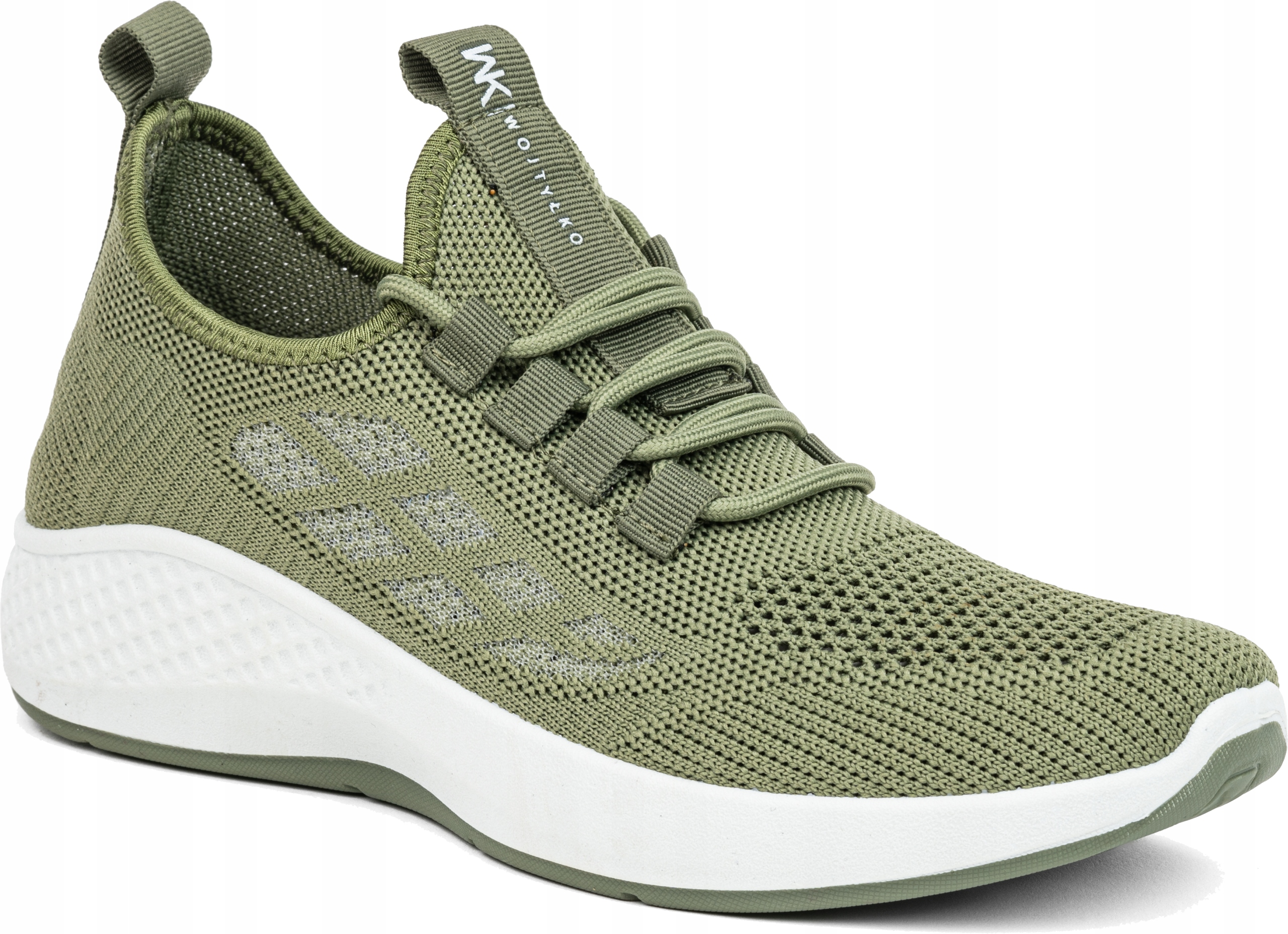 Sportovní síťované boty khaki, nazouvací, pohodlné, stabilní Wojtyłko 39