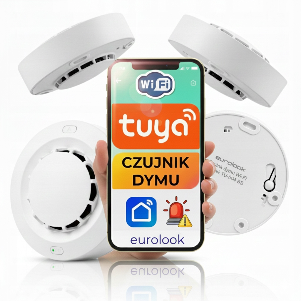 Bezdrátový inteligentní WiFi detektor kouře Tuya Smarthome Aplikace