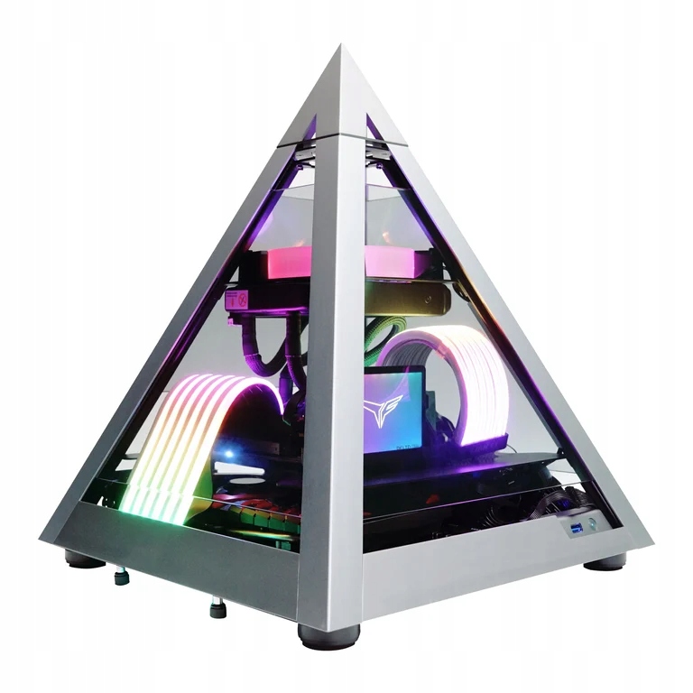 Obudowa Azza Pyramid Mini ITX srebrny
