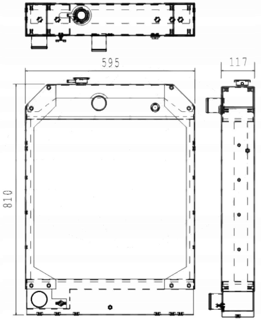 20226501A - Радиатор генератор Caterpillar JCB PERKINS 4.236