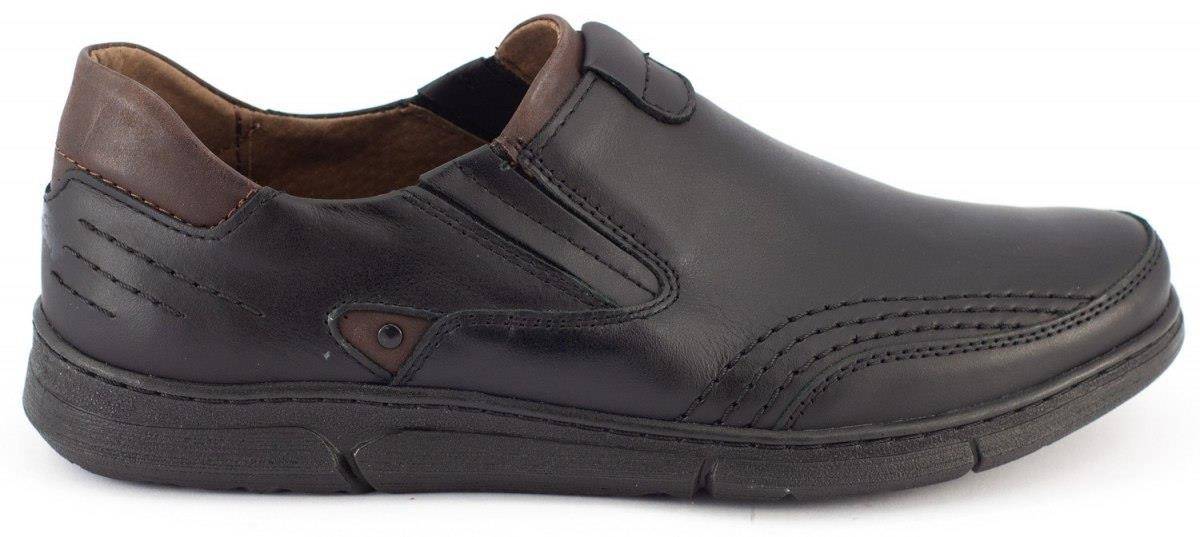 

Buty Męskie Skóra Polskie Slip On J51 Czarny 42