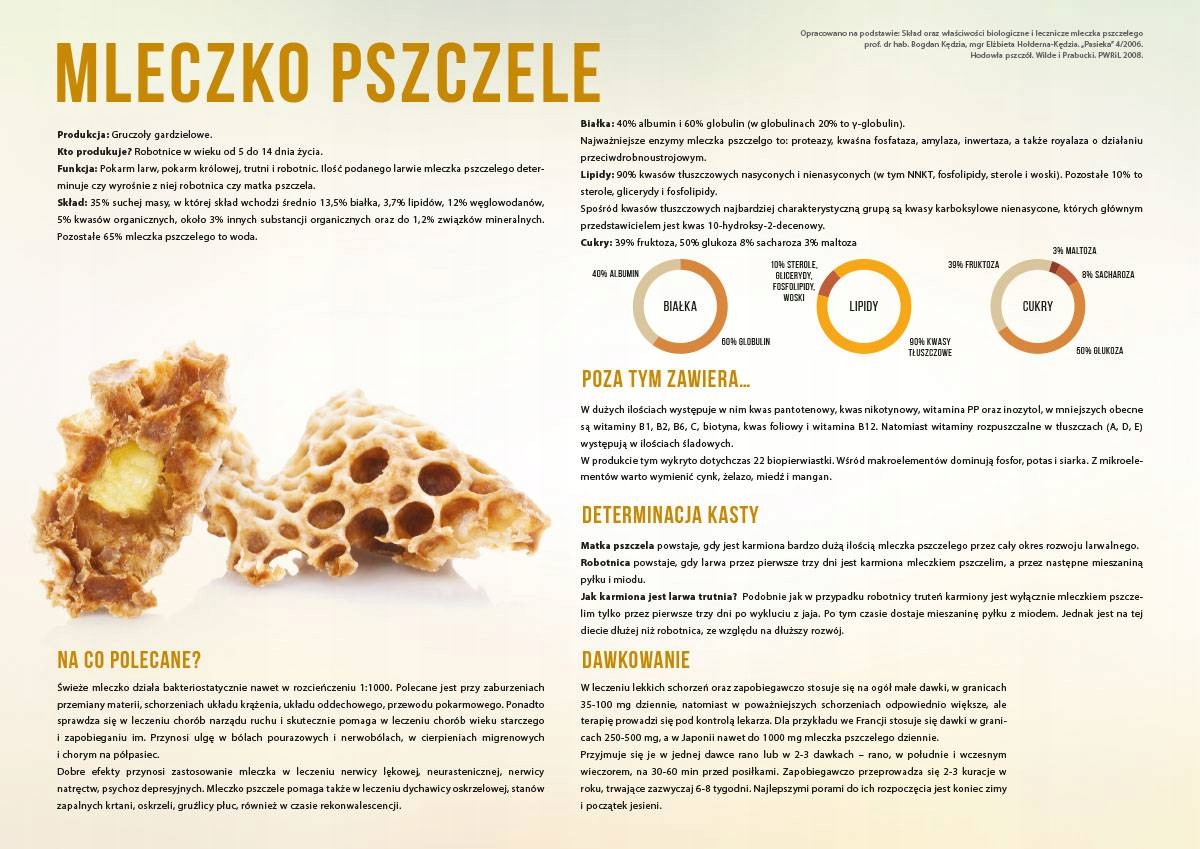 

tablica edukacyjna Mleczko Pszczele F253