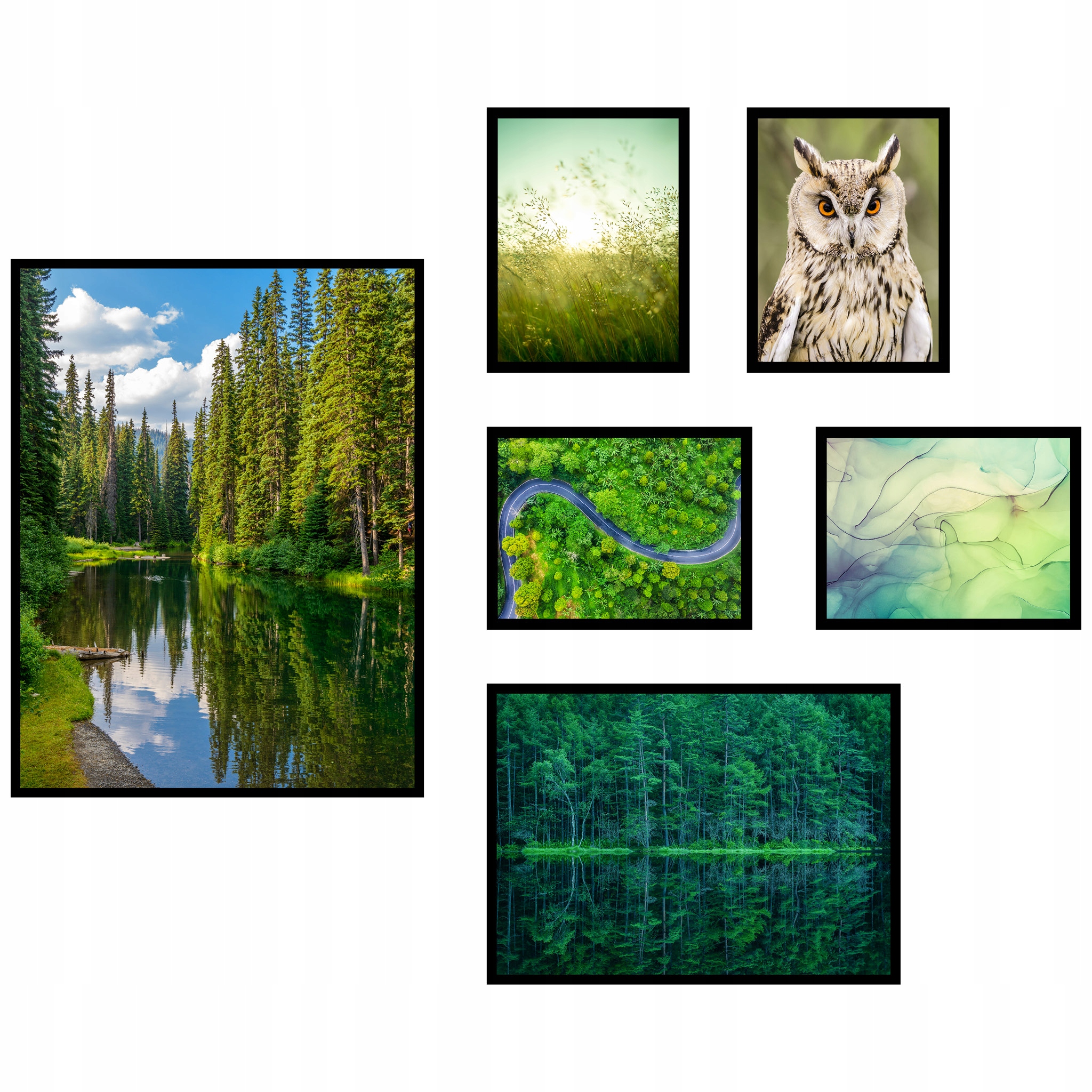 

Plakaty 6szt zestaw kompozycja obrazów komplet