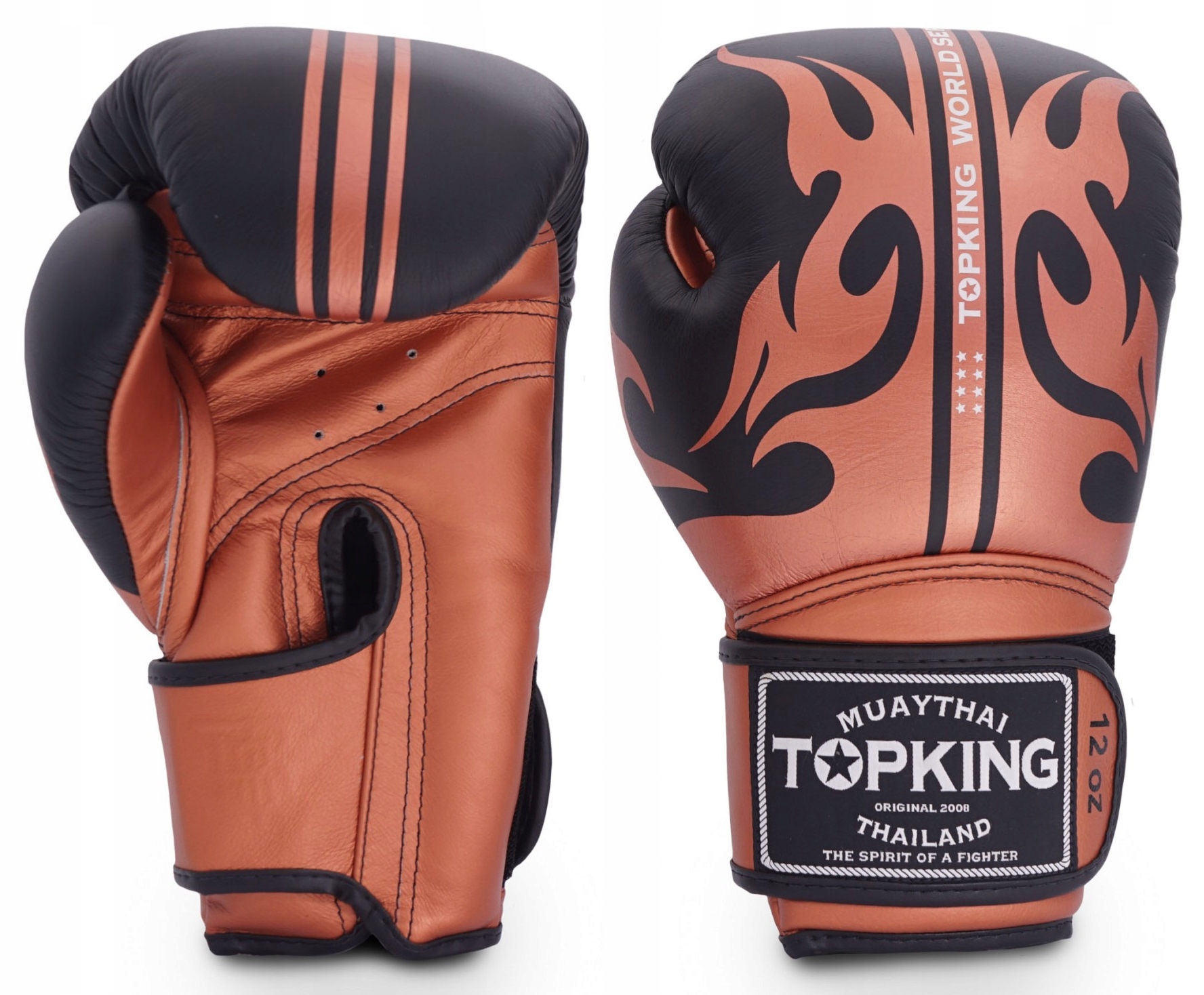 Top King Boxerské rukavice Tkbgws Black Copper 12OZ
