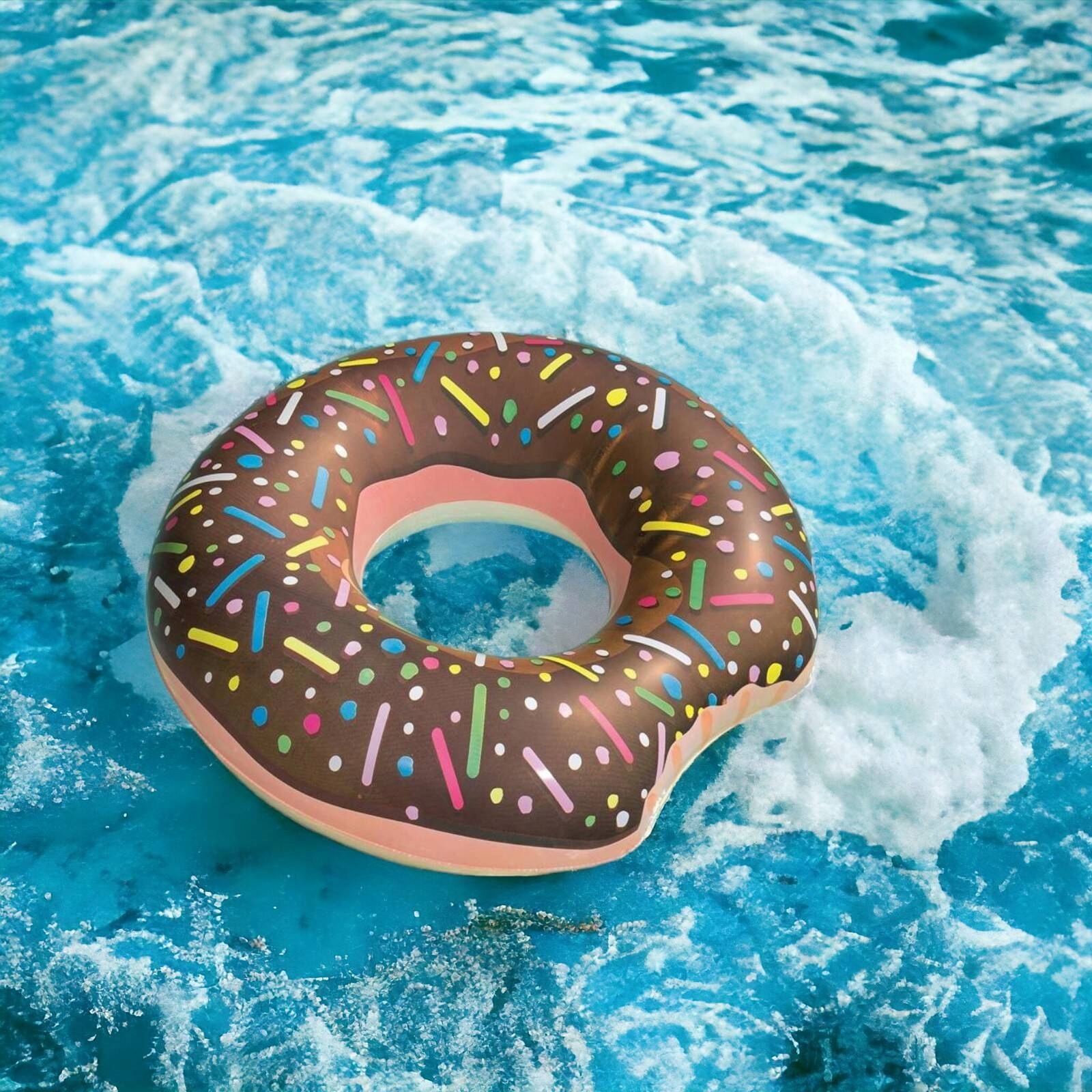 DMUCHANE KOŁO DO PŁYWANIA PĄCZEK DONUT KOLOROWY MATERAC DONAT DLA DZIECI Kod producenta 5905398042876