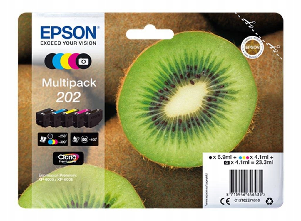 Sada atramentov Epson 202 [C13T02E74010] XP-6000 XP-6005 XP-6100 XP-6105